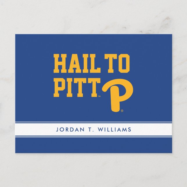 Hail to Pitt Invitation Postcard (Front)