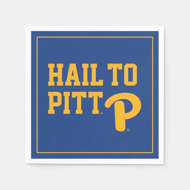 Hail to Pitt Napkins (Front)