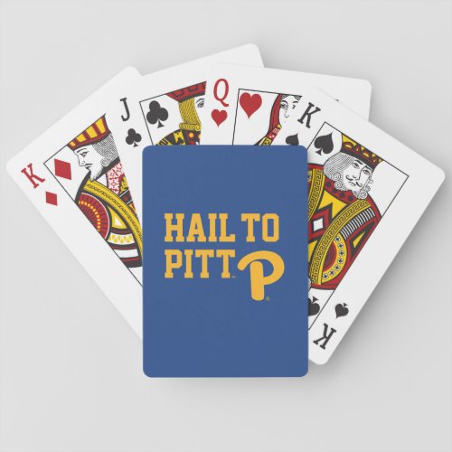 Hail to Pitt Poker Cards