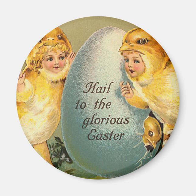 Hail To The Glorious Easter Vintage Magnet (Front)