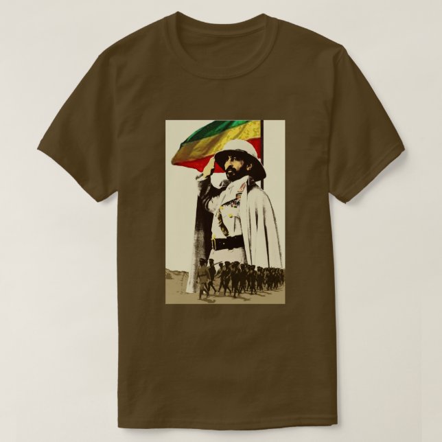 Haile I Selassie T Shirt (Design Front)