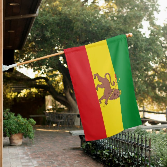 Haile Selasie House Flag (In SItu)