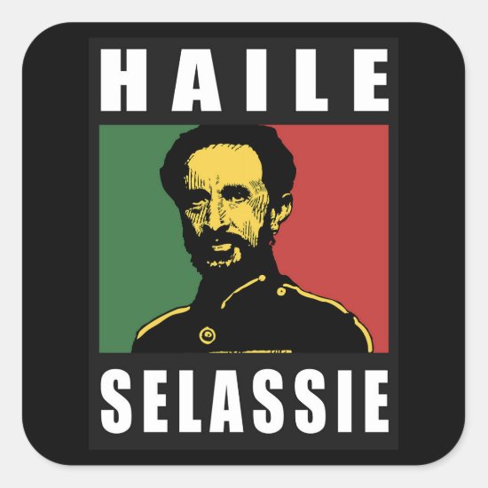 Haile Selassie 황제 레게 스티커