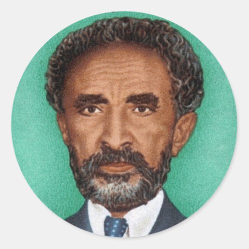 Haile Selassie Empire of Ethiopia Rasta Sticker