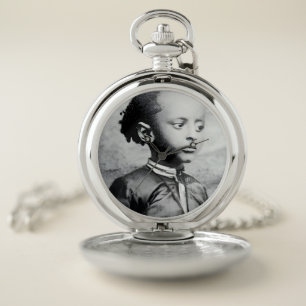 Haile Selassie Ethiopia Rasta Jah Rastafari Reggae Pocket Watch