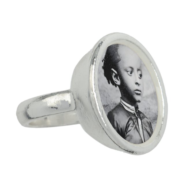 Haile Selassie Ethiopia Rasta Jah Rastafari Reggae Ring (Side)