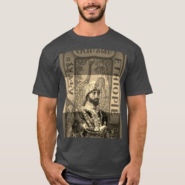 Haile Selassie Ethiopia Rasta Shirt (Front)