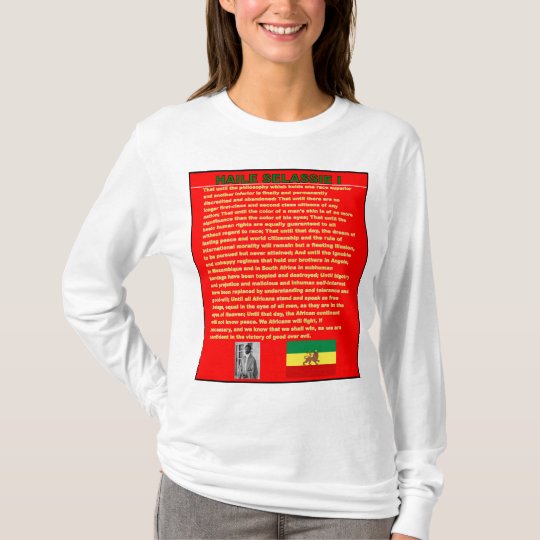 Haile Selassie Famous War Speech to UN 1963 T-Shirt