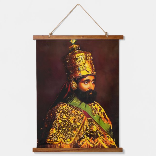 Haile Selassie HIM Jah Rastafari Picture Poster  Hanging Tapestry (Front)