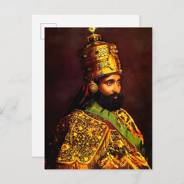 Haile Selassie - HIM - Rastafari - Postcard (Front/Back)