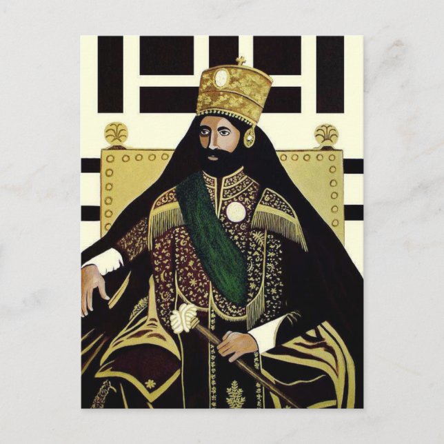 Haile Selassie - HIM - Rastafari - Postcard (Front)
