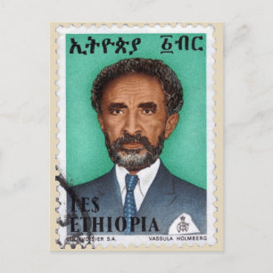 Haile Selassie - HIM - Rastafari - Postcard
