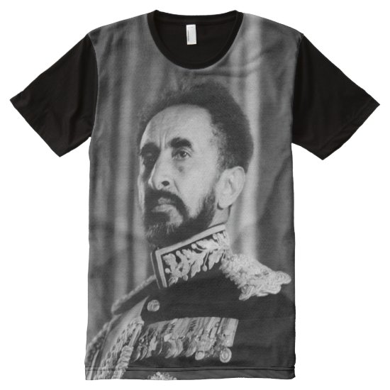 Haile Selassie - HIM - Rastafari - skjorta