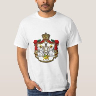 Haile Selassie I Crest - White T-Shirt