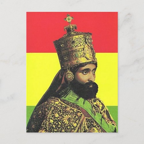 Haile Selassie I _ HIM _ Jah Rastafari _ Postcard