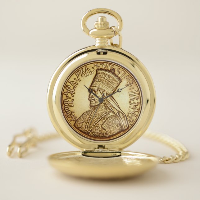 Haile Selassie I - Jah Rastafari - Gold Watch (Inside)