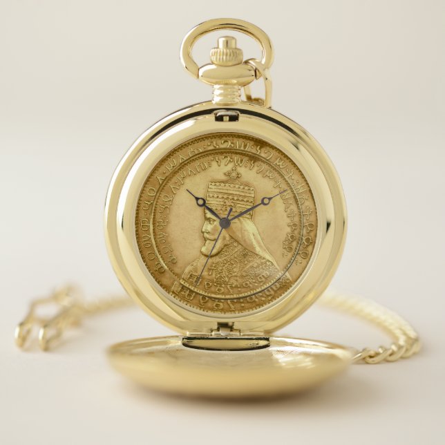 Haile Selassie I Jah Rastafari HIM Gold Watch (Inside)