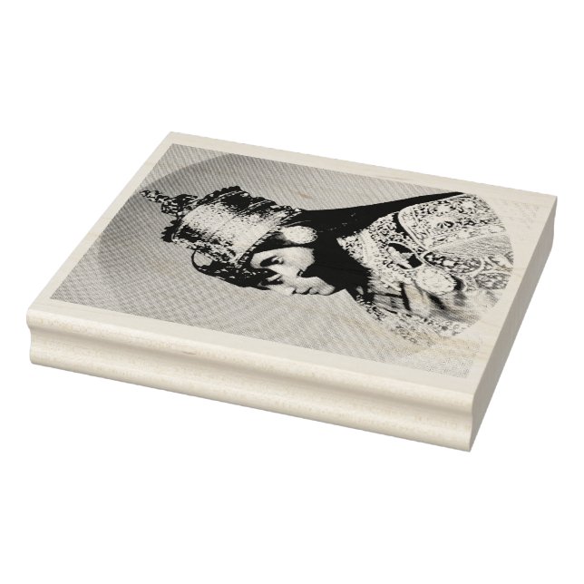 Haile Selassie I Jah Rastafari Wood Art Stamp (Stamp)