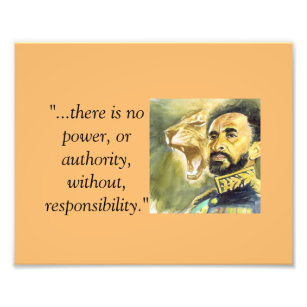 Emperor Haile Selassie Art Wall Decor Zazzle