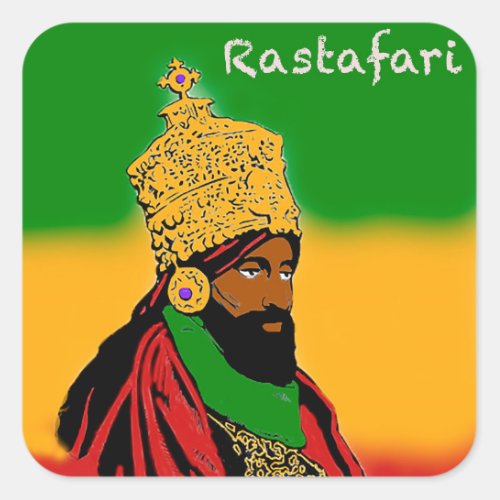 Haile Selassie I Rastafari sticker