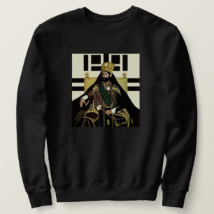 Haile Selassie Jah Rastafari Emperor Rasta Sweater