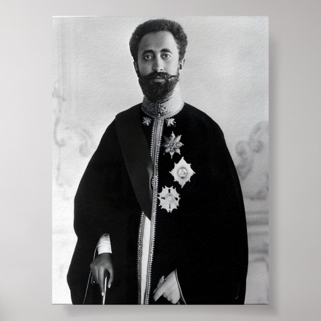 Haile Selassie Jah Rastafari Rasta Reggae Roots   Poster (Front)