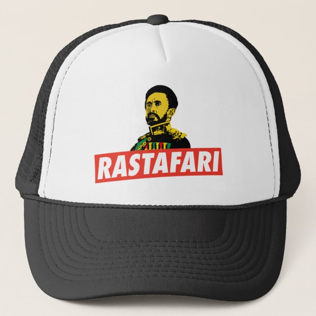 Haile Selassie - Jah Rastafari - Reggae Cap (Front)