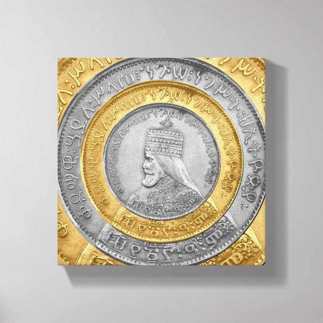 Haile Selassie Jah Rastafari Reggae Rasta Roots  Canvas Print (Front)