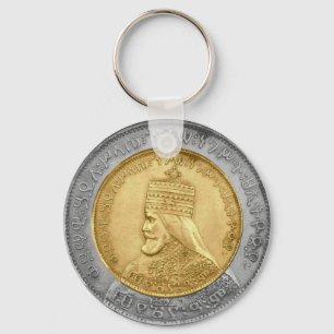 Haile Selassie Jah Rastafari Reggae Rasta Roots  Keychain