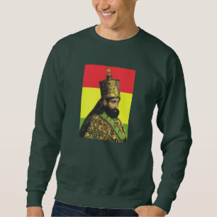 Haile Selassie Jah Rastafari Reggae Rasta Roots  Sweatshirt
