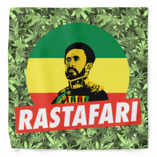 Haile Selassie Jah Rastafari Reggae Roots Bandana