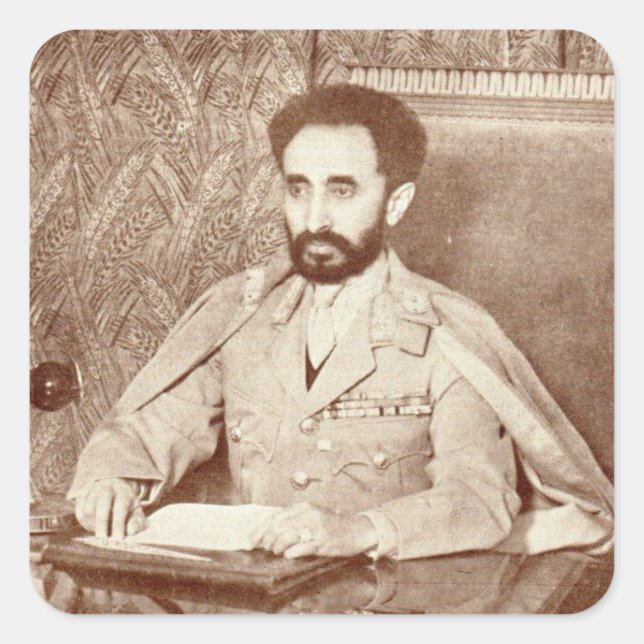 Haile Selassie - Jah Rastafari - Reggae Sticker (Front)