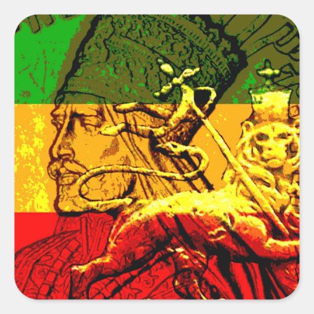 Haile Selassie King of Kings Sticker (Front)