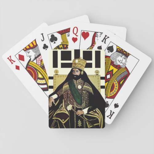Haile Selassie _ King of the Kings _ Poker Cards