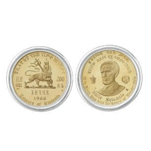 Haile Selassie - Lion - Rastafari - Jah Cufflinks