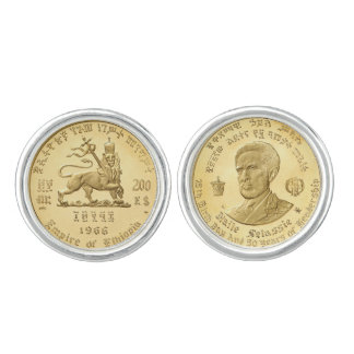 Haile Selassie - Lion - Rastafari - Jah Cufflinks