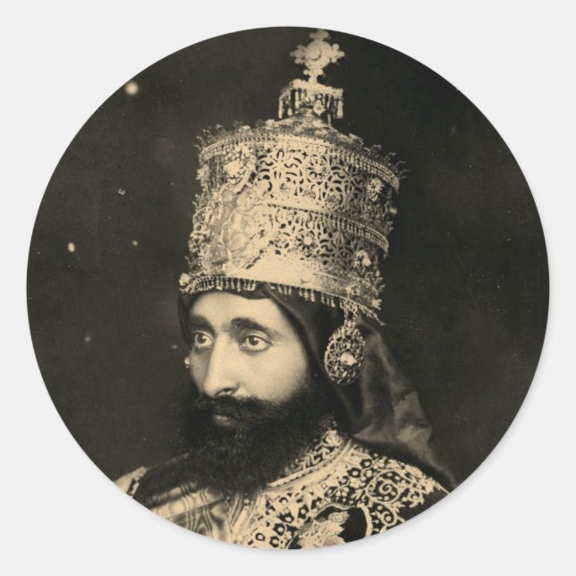 Haile Selassie - Messiah - Jah Rastafari Sticker (Front)