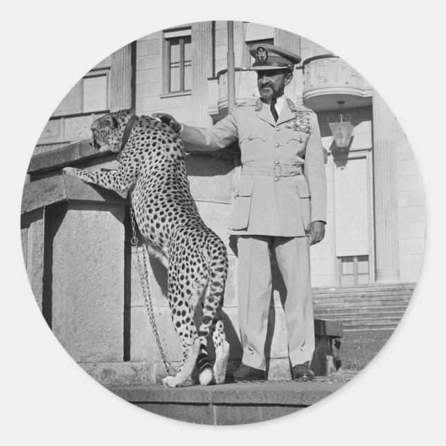 Haile Selassie - Messiah - Jah Rastafari Sticker (Front)