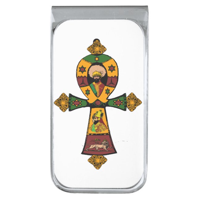 Haile Selassie Money Clip (Front Vertical)