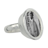 Haile Selassie Rasta Jah Rastafari Reggae Silver