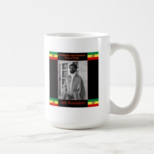 Haile Selassie the Lion of Judah Jah Rastafari Coffee Mug
