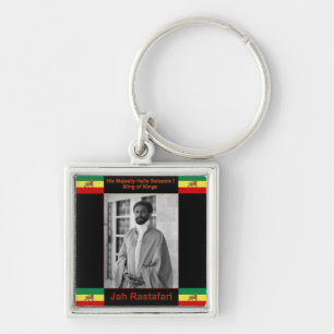 Haile Selassie the Lion of Judah, Jah Rastafari Keychain