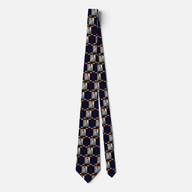 Haile Selassie the Lion of Judah, Jah Rastafari Neck Tie (Front)