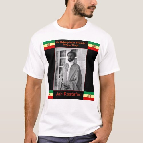 Haile Selassie the Lion of Judah Jah Rastafari T_Shirt