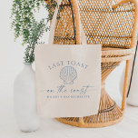 HAILEY Last Toast On The Coast Bachelorette Tote Bag<br><div class="desc">The HAILEY Collection features a dusty blue coloring with cute beachy themes and boho fonts.</div>