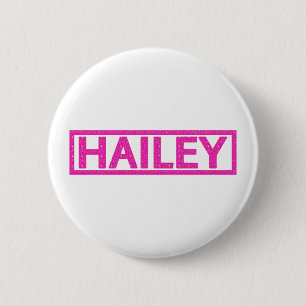 Hailey Stamp Pinback Button