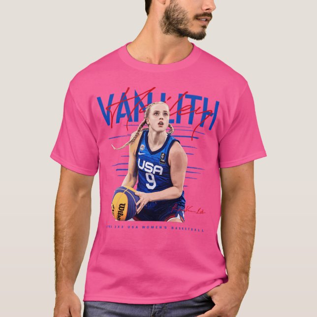 Hailey Van Lith Usa T-Shirt (Front)