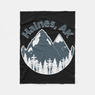 Haines Ak Mountains Hiking Climbing Camping And Ou Fleece Blanket