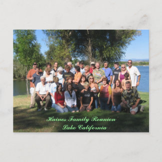Haines Family Reunion    Lake California Postcard
