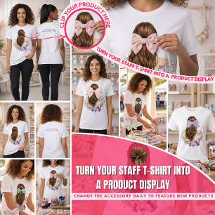 Hair Accessory Boutique Staff  Product Display Tri-Blend Shirt